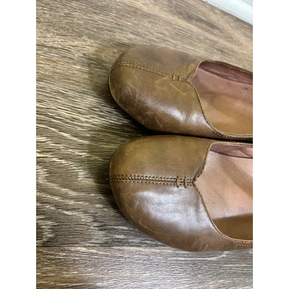 Taos Brown Leather Mary Jane Shoes Comfort‎ Casual Heel Womens Size 10